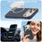 For iPhone 17 Pro Max Case Compatible with MagSafe Carbon Fiber Texture Shockproof Leather TPU PC Protective Cover - Sapphire - 3
