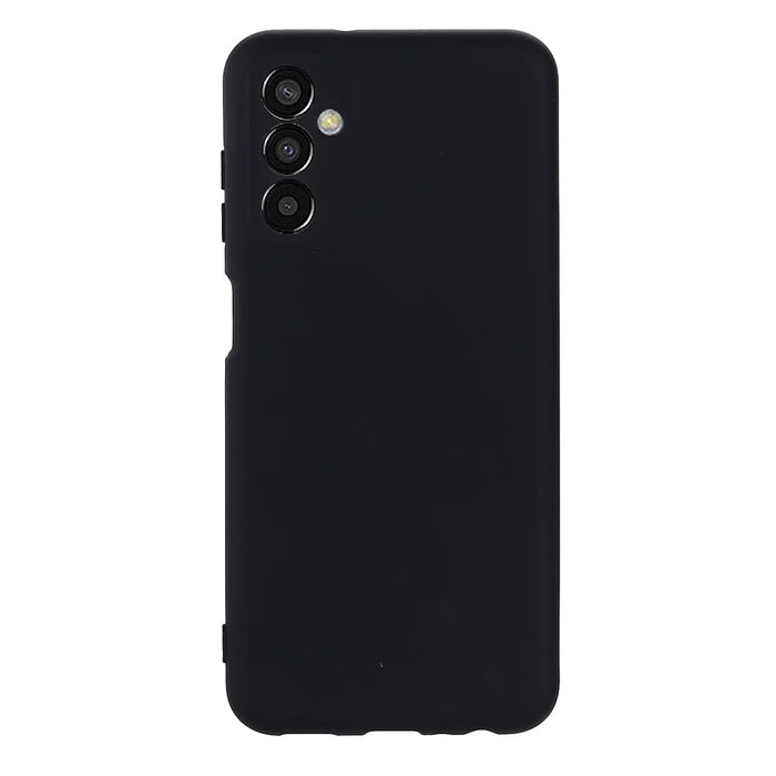 Shockproof Slim Case for Samsung Galaxy F13 4G Liquid Silicone Phone Cover Anti-Drop Protective Case with Strap - Black - 3