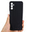 Shockproof Slim Case for Samsung Galaxy F13 4G Liquid Silicone Phone Cover Anti-Drop Protective Case with Strap - Black - 4