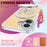 For iPhone 17 Magnetic Case Glitter Rotating Kickstand TPU Acrylic Shockproof Phone Cover - Orange - 3