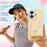 For iPhone 17 Magnetic Case Glitter Rotating Kickstand TPU Acrylic Shockproof Phone Cover - Orange - 5