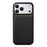 ESEBLE For iPhone 17 Pro Phone Case with Card Holder Vintage Textured PC + PU Leather Back Cover - Black - 2