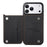 ESEBLE For iPhone 17 Pro Phone Case with Card Holder Vintage Textured PC + PU Leather Back Cover - Black - 3