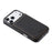 ESEBLE For iPhone 17 Pro Phone Case with Card Holder Vintage Textured PC + PU Leather Back Cover - Black - 5