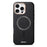ESEBLE For iPhone 16 Pro Max Magnetic Case PU+TPU Litchi Pattern Back Cover Compatible with Magsafe - Black - 3