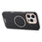 ESEBLE For iPhone 16 Pro Max Magnetic Case PU+TPU Litchi Pattern Back Cover Compatible with Magsafe - Black - 4