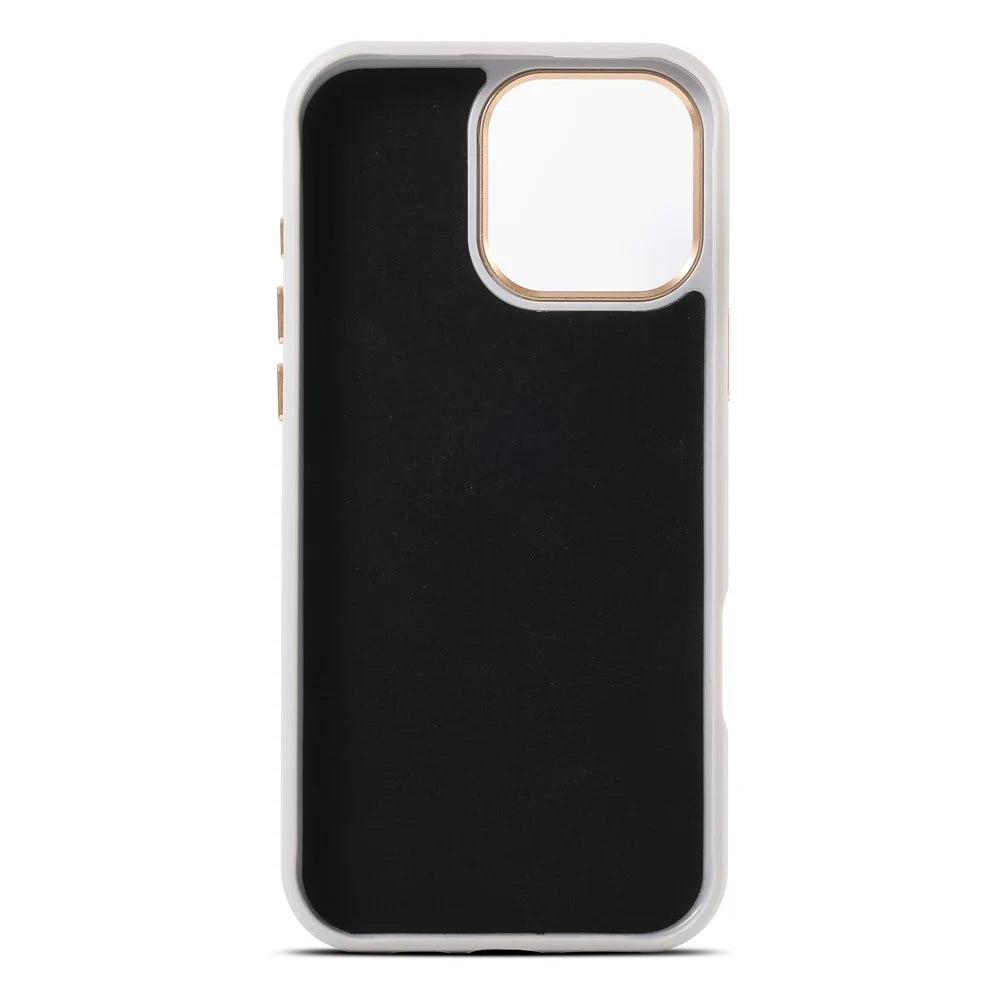 ESEBLE For iPhone 16 Pro Magnetic Case PU+TPU Litchi Pattern Back Cover Compatible with Magsafe - Black - 5