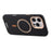 ESEBLE For iPhone 16 Pro Max Magnetic Case TPU + PU Leather Phone Cover - Black - 6