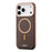 ESEBLE For iPhone 17 Pro Max Magnetic Case TPU + PU Leather Phone Cover Compatible with Magsafe - Dark Brown - 3