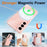 For Samsung Galaxy S26 Magnetic Case Glitter TPU Shockproof Phone Cover with Lanyard - Pink - 2