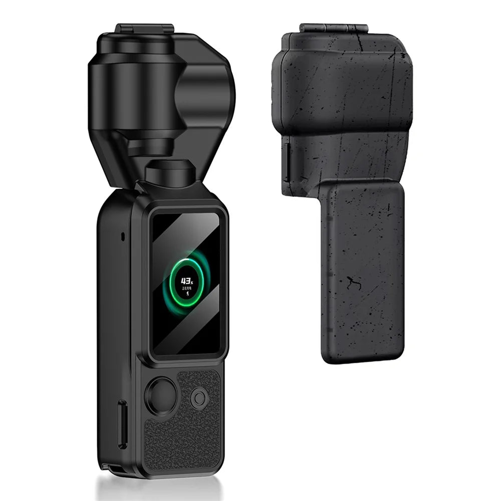 GKK For DJI Osmo Pocket 3 Camera Case Full Coverage Protective Cover with Handle Guard + Gimbal Protector + Lanyard - Purple - 6