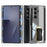 GKK for Samsung Galaxy Z TriFold 5G Case Magnetic Hinge Rotating Kickstand Wristband PC Phone Cover with Tempered Glass Film - Transparent Black - 1