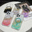 For iPhone 16 Pro Max Magnetic Case Compatible with MagSafe Gold Foil Glitter 2.5mm Epoxy TPU Phone Cover - Green - 7