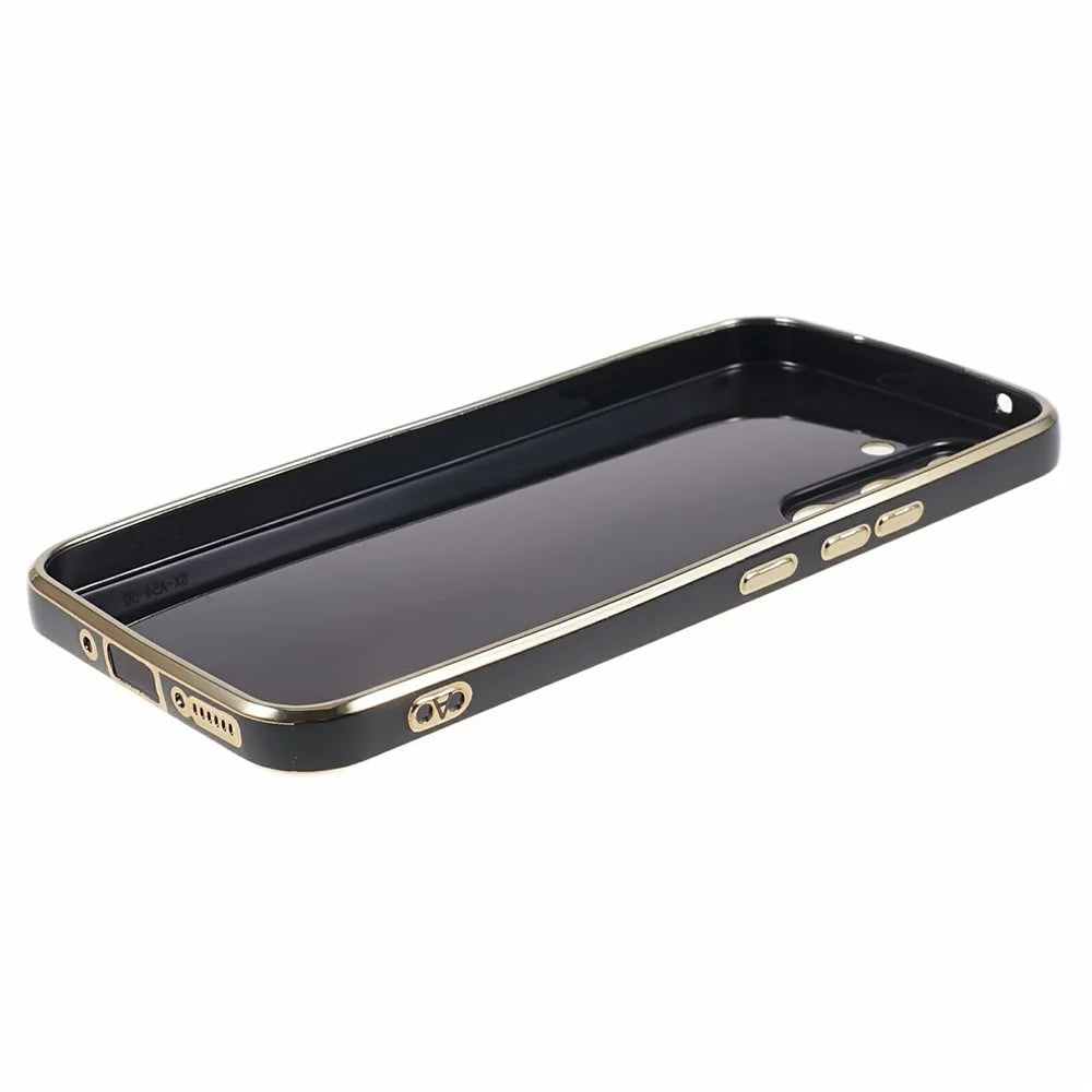 For Samsung Galaxy S26 Case 6D Electroplating TPU Slim Fit Shockproof Phone Cover - Black - 6