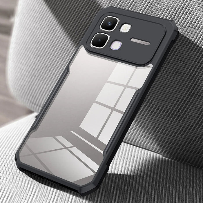 XUNDD For Infinix Note Edge 5G Case Dropproof TPU + Acrylic Clear Back Phone Cover - Black - 4
