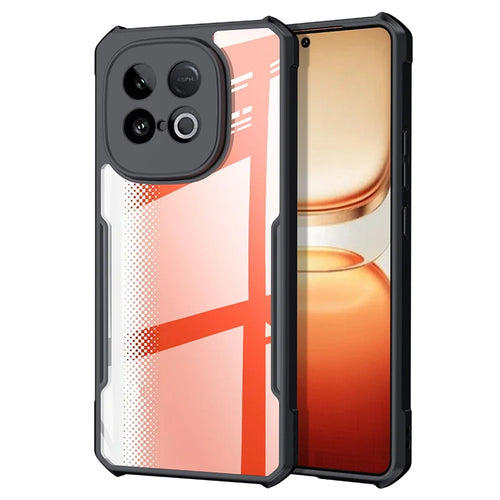 XUNDD For vivo iQOO Neo10 5G Case Dropproof TPU + Acrylic Clear Back Phone Cover - Black - 1