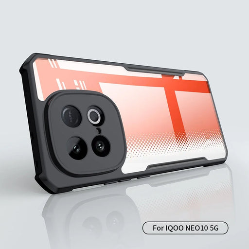 XUNDD For vivo iQOO Neo10 5G Case Dropproof TPU + Acrylic Clear Back Phone Cover - Black - 2