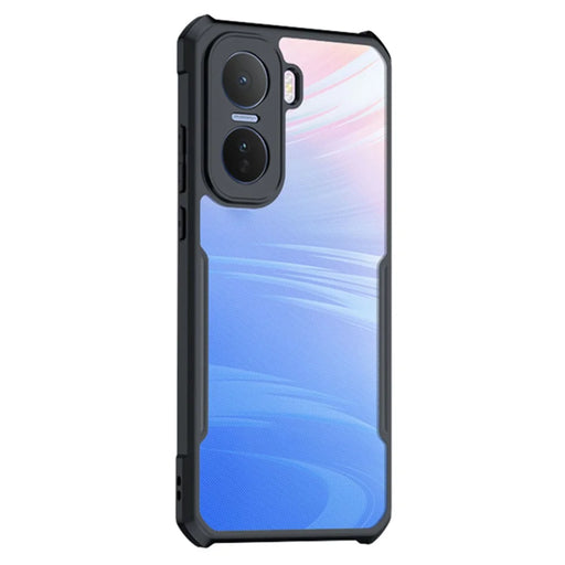 XUNDD For vivo iQOO Neo11 5G Case Dropproof TPU + Acrylic Clear Back Phone Cover - Black - 1