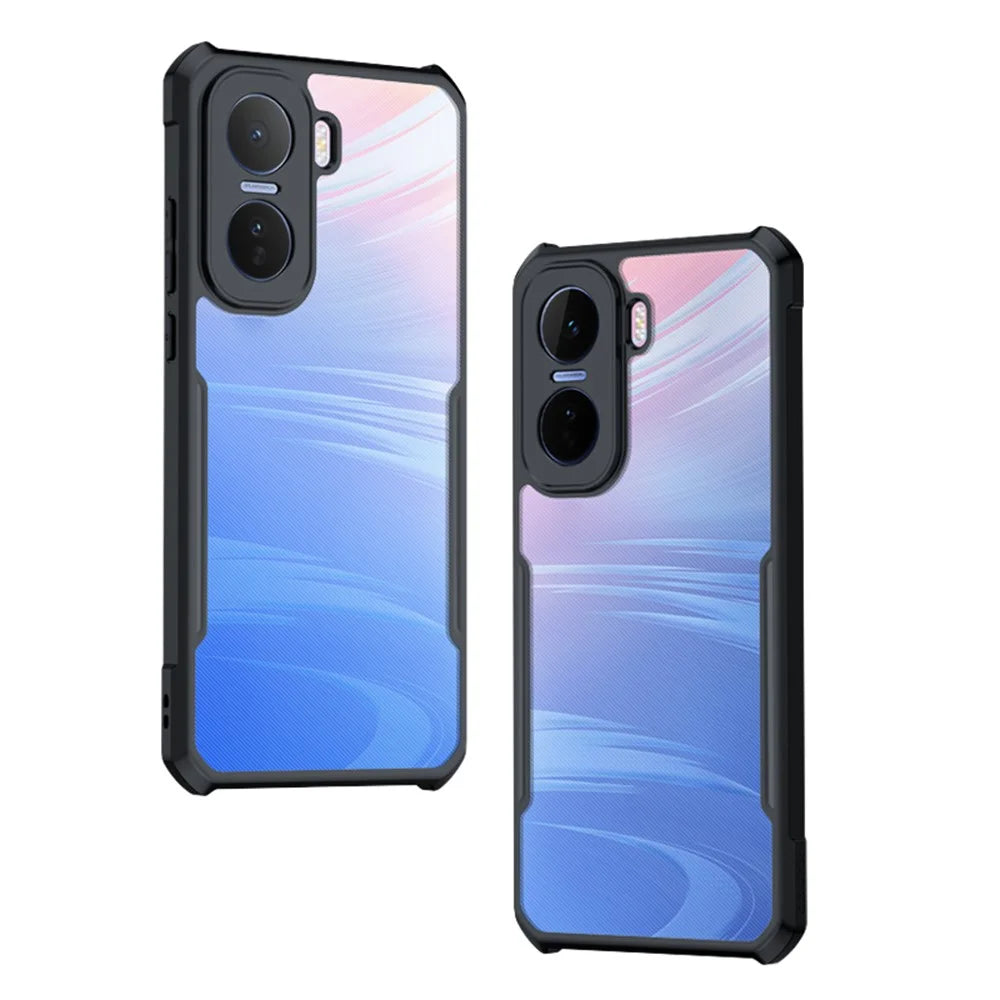 XUNDD For vivo iQOO Neo11 5G Case Dropproof TPU + Acrylic Clear Back Phone Cover - Black - 2