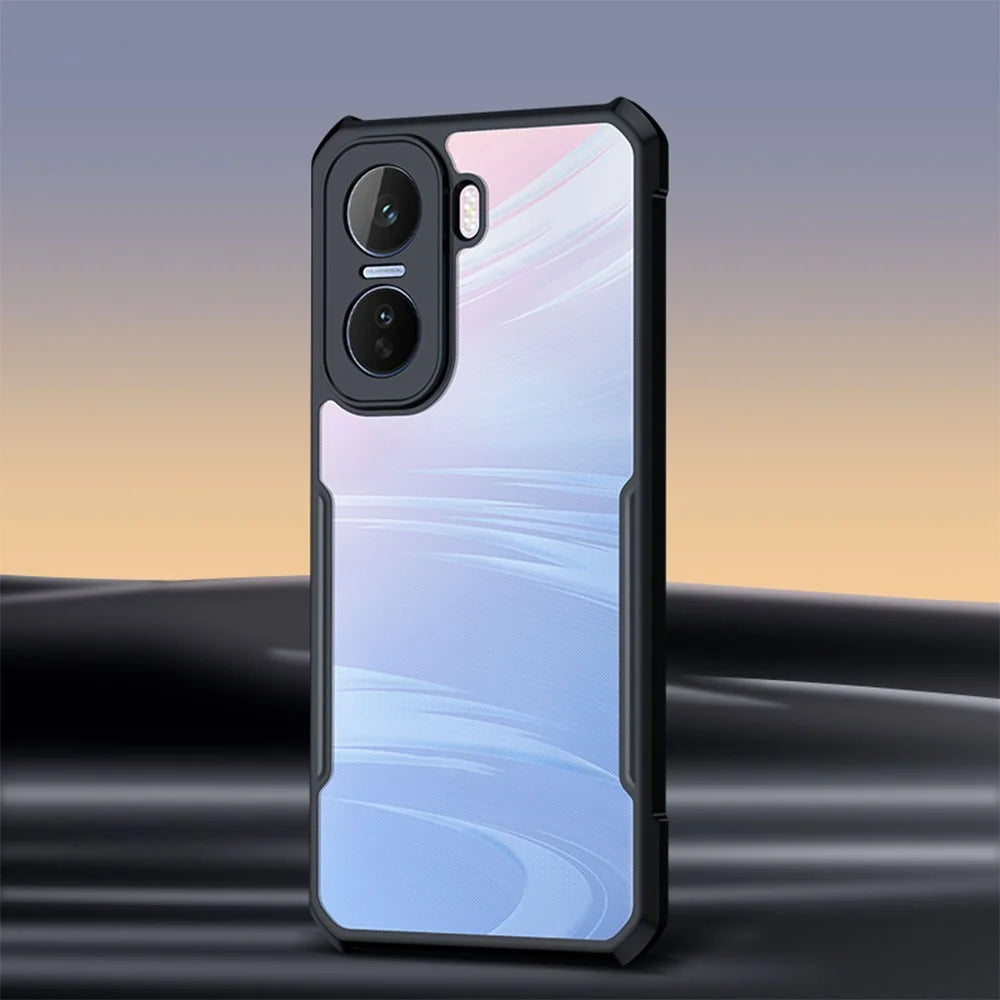 XUNDD For vivo iQOO Neo11 5G Case Dropproof TPU + Acrylic Clear Back Phone Cover - Black - 4