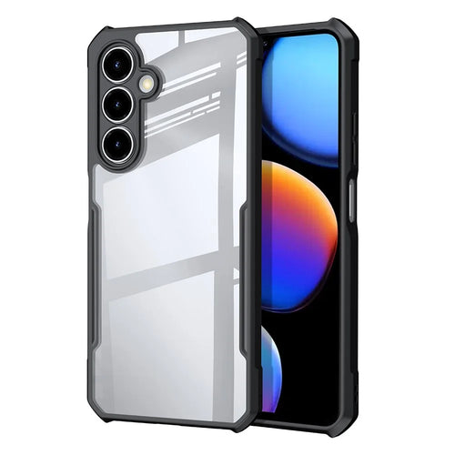XUNDD For ZTE nubia V80 Max 4G Case Dropproof TPU + Acrylic Clear Back Phone Cover - Black - 1