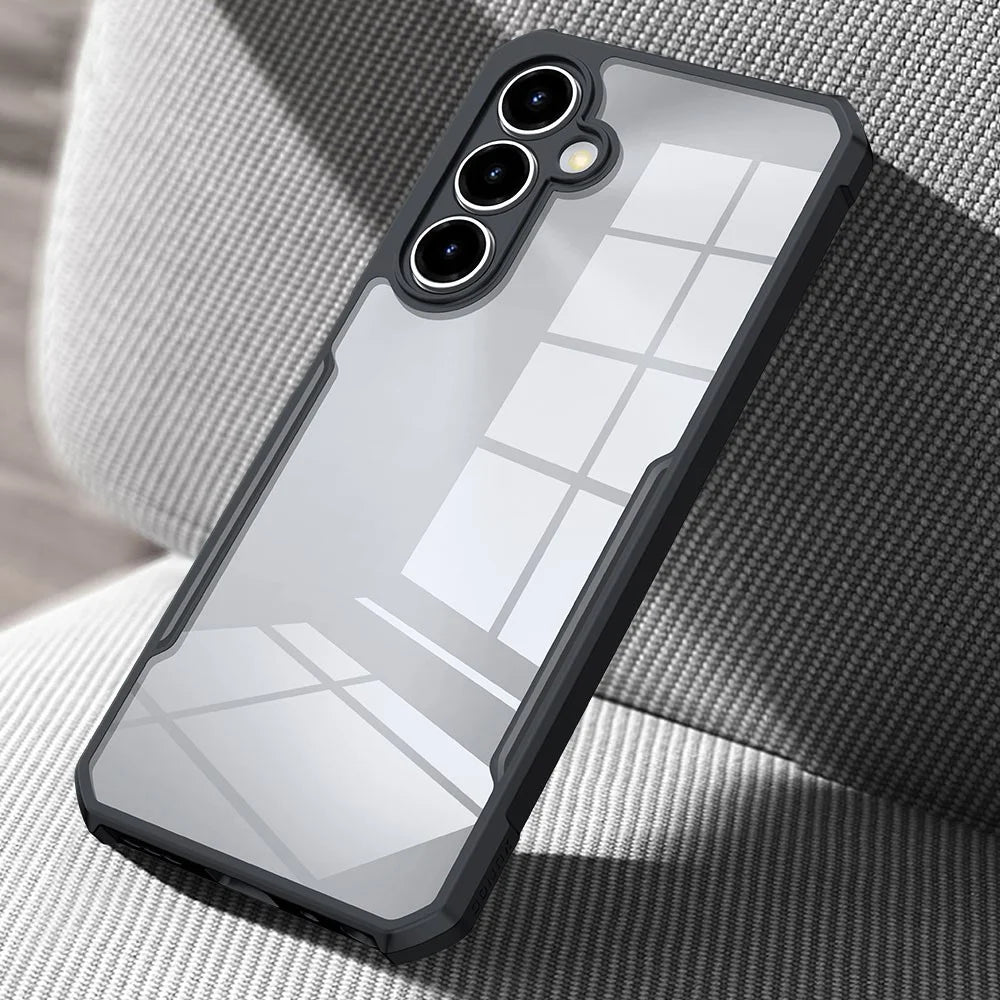 XUNDD For ZTE nubia V80 Max 4G Case Dropproof TPU + Acrylic Clear Back Phone Cover - Black - 4