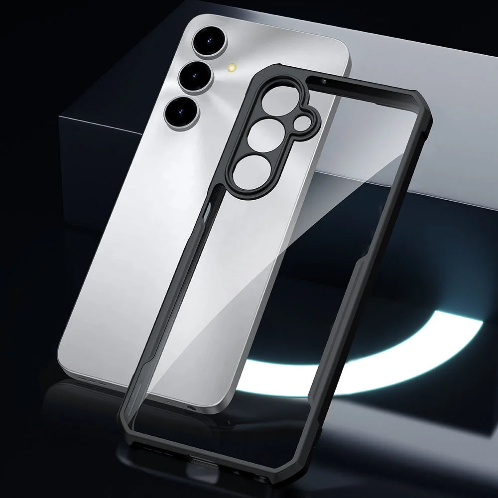 XUNDD For ZTE nubia V80 Max 4G Case Dropproof TPU + Acrylic Clear Back Phone Cover - Black - 6