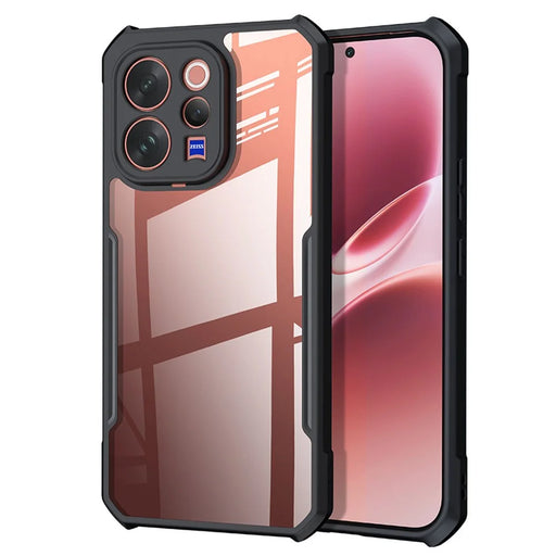 XUNDD For vivo V70 5G Case Dropproof TPU + Acrylic Clear Back Phone Cover - Black - 1