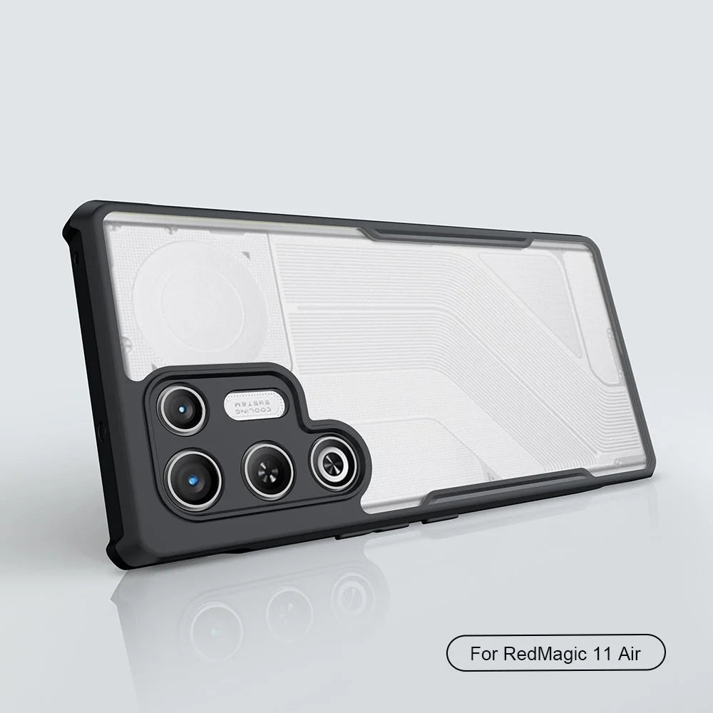 XUNDD For ZTE nubia RedMagic 11 Air 5G Case Dropproof TPU + Acrylic Clear Back Phone Cover - Black - 2