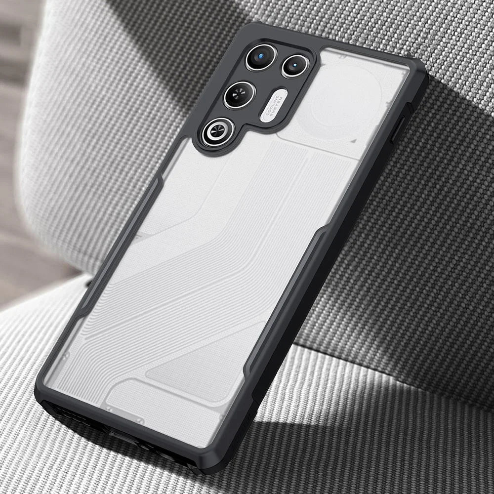 XUNDD For ZTE nubia RedMagic 11 Air 5G Case Dropproof TPU + Acrylic Clear Back Phone Cover - Black - 4