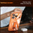 SULADA For iPhone 17 Pro Case Ultra Thin Electroplated PC Phone Cover with Wristband Kickstand and Lens Film - Orange - 3