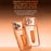 SULADA For iPhone 17 Pro Case Ultra Thin Electroplated PC Phone Cover with Wristband Kickstand and Lens Film - Orange - 6