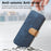 For iPhone 14 Pro Case Wallet Retro Leather Phone Cover with Wristband Kickstand - Blue - 5