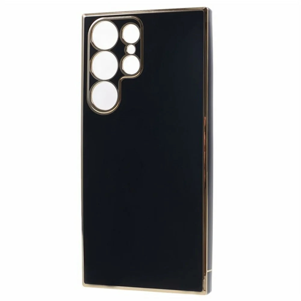 For Samsung Galaxy S26 Ultra Case TPU Slim Fit Shockproof Phone Cover 6D Electroplating - Black - 3