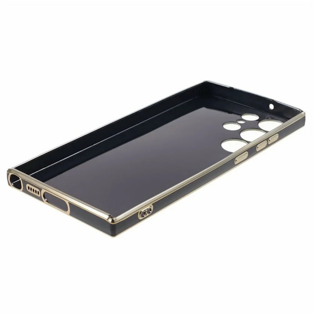 For Samsung Galaxy S26 Ultra Case TPU Slim Fit Shockproof Phone Cover 6D Electroplating - Black - 6