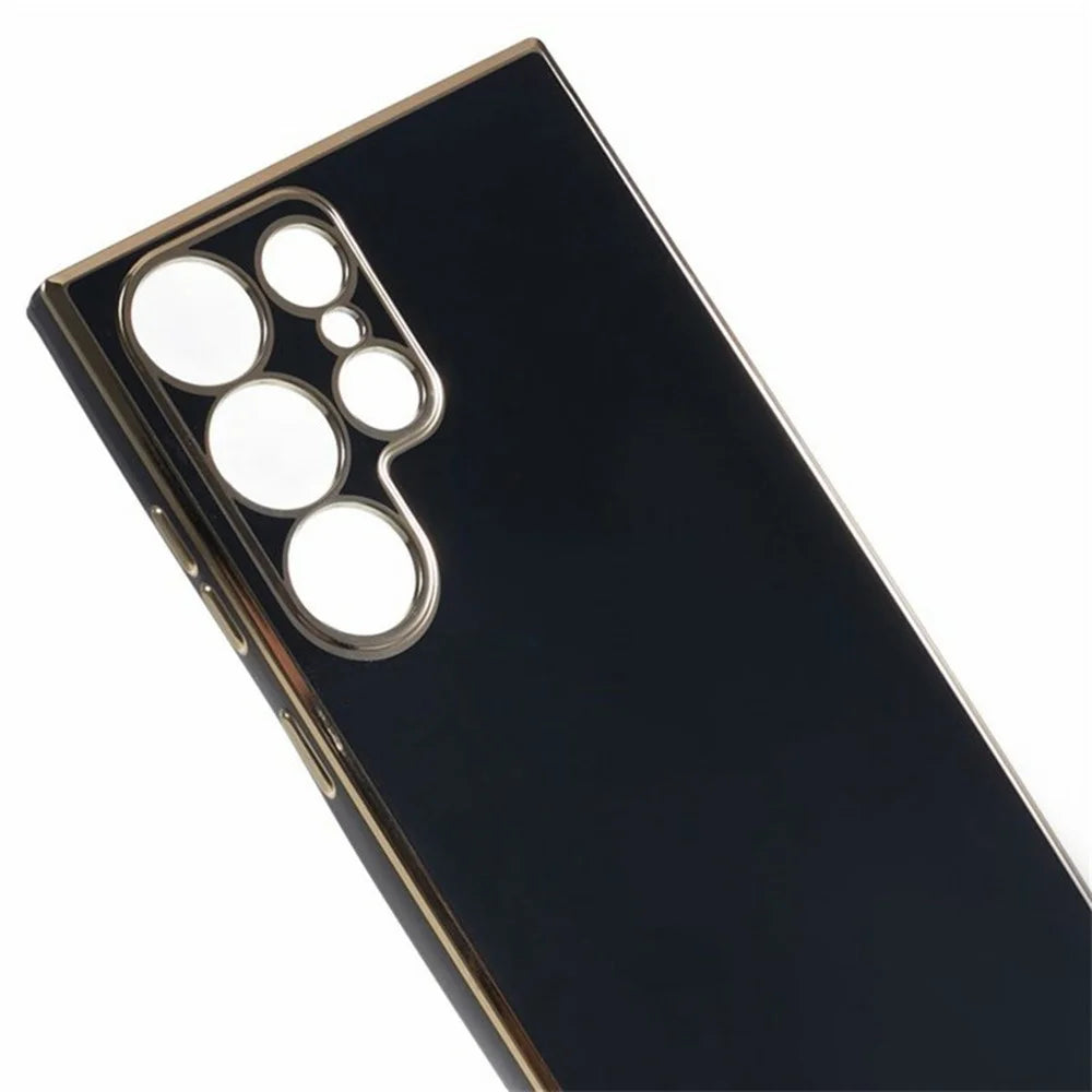 For Samsung Galaxy S26 Ultra Case TPU Slim Fit Shockproof Phone Cover 6D Electroplating - Black - 7