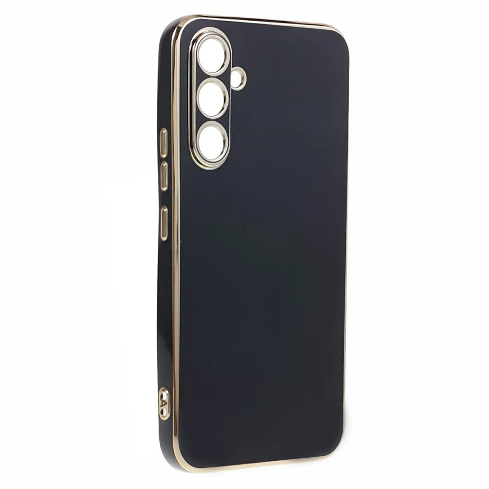 For Samsung Galaxy S26+ Case TPU Slim Fit Shockproof Phone Cover 6D Electroplating - Black - 3