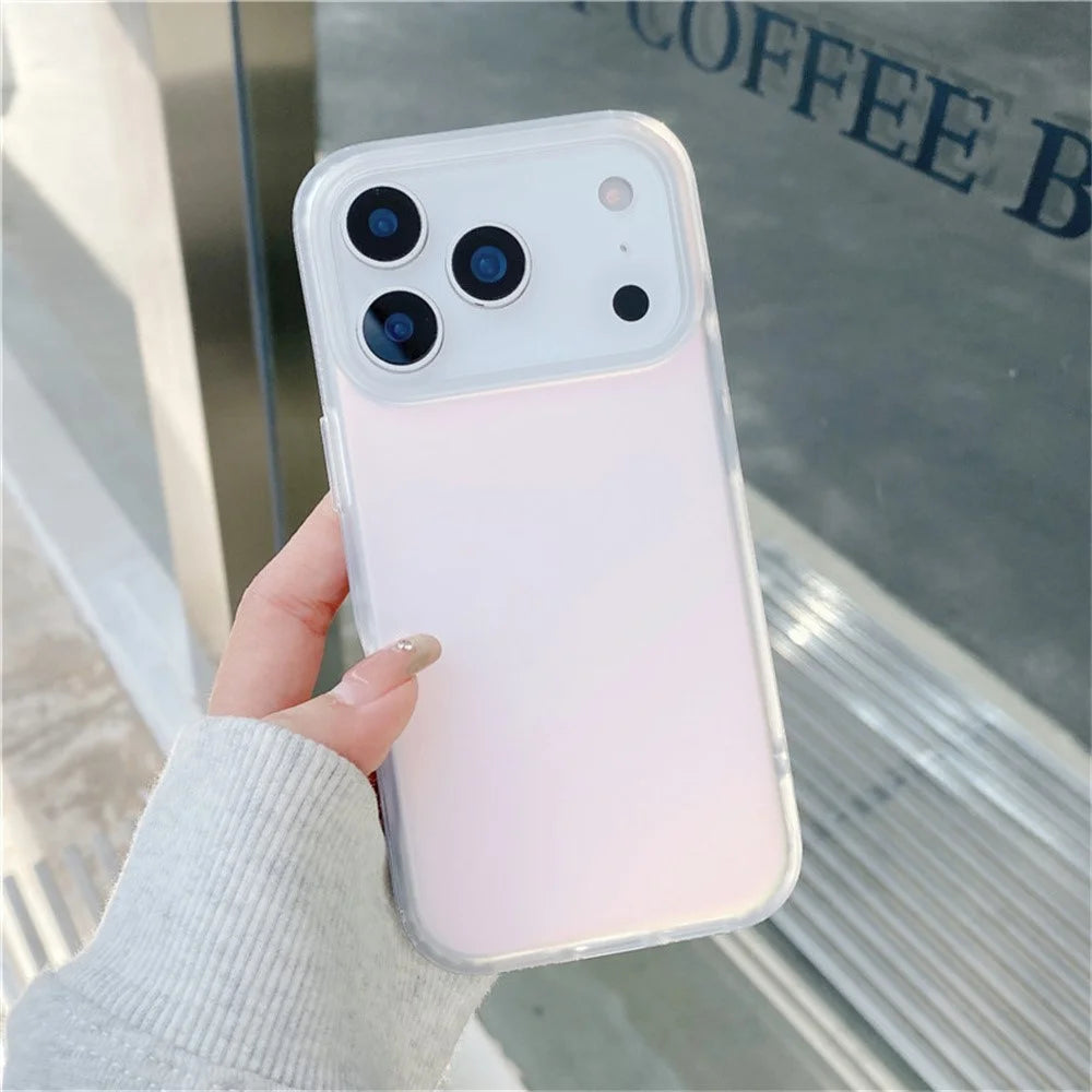 For iPhone 17 Pro Case TPU + PC Laser Gradient Color Changing Phone Cover - Matte Surface - 2