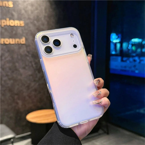 For iPhone 17 Pro Max Case TPU + PC Laser Gradient Color Changing Phone Cover - Matte Surface - 1