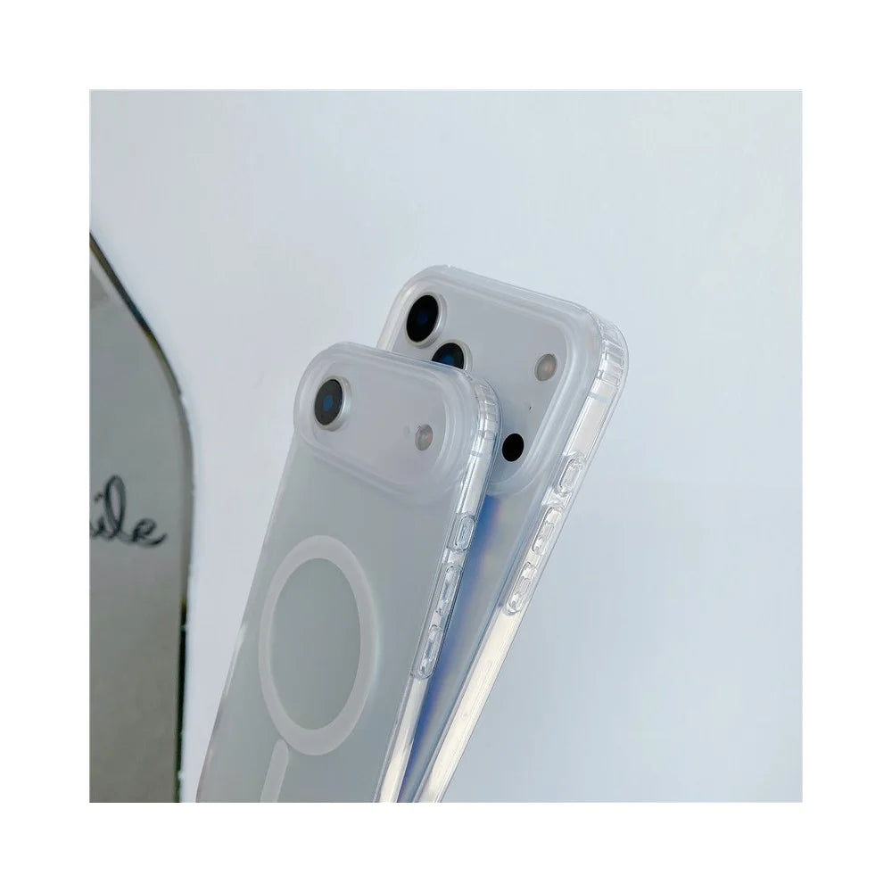 For iPhone 17 Pro Magnetic Case Compatible with MagSafe TPU + PC Laser Gradient Color Changing Phone Cover - Laser / Glossy Surface - 7