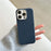 For iPhone 16 Pro Max Magnetic Case Fine Grid Texture Leather + PC + TPU Phone Cover - Dark Blue - 2