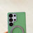 For Samsung Galaxy S25 Ultra Magnetic Case Ring Kickstand Fine Grid Texture Leather + PC + TPU Phone Cover - Orange - 6