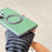 For Samsung Galaxy S25 Ultra Magnetic Case Ring Kickstand Fine Grid Texture Leather + PC + TPU Phone Cover - Orange - 7