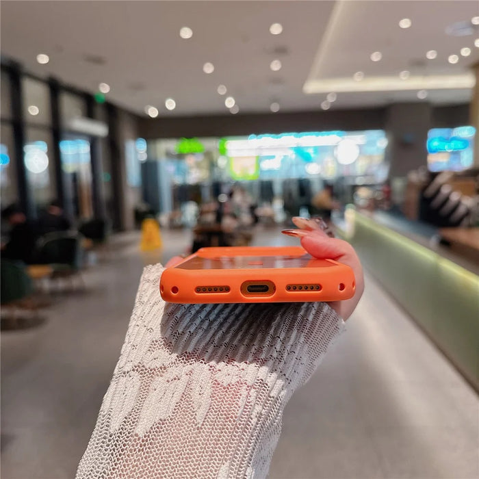 For iPhone 17 Pro Max Magnetic Case Compatible with MagSafe PC + TPU Shockproof Phone Cover (Precise Lens Cutouts) - Orange - 4