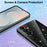 For Samsung Galaxy S25 FE Magnetic Case Glitter TPU Shockproof Phone Cover with Lanyard - Black - 3