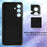 For Samsung Galaxy S25 FE Magnetic Case Glitter TPU Shockproof Phone Cover with Lanyard - Black - 4