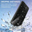 For Samsung Galaxy S25 FE Magnetic Case Glitter TPU Shockproof Phone Cover with Lanyard - Black - 6