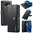 DG.MING for Google Pixel 10a Leather Wallet Case Detachable 2 in 1 Split Leather Phone Cover - Black - 1