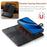 DG.MING for Google Pixel 10a Leather Wallet Case Detachable 2 in 1 Split Leather Phone Cover - Black - 6