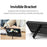 For Samsung Galaxy Z Fold4 5G Rubberized Hard PC Folding Shell Invisible Kickstand Anti-Scratch Protective Phone Case with Pencil  /  Pencil Holder - Black - 6